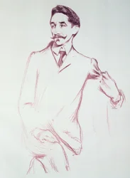 Porträtt av Robert de Montesquiou (1855-1921) 1901 (färgkrita på papper)